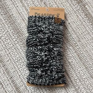BEARPAW 1-Pack Women's Cable Knit Legwarmer Simply Black NEW Woman’s